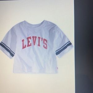 Levi’s Toddler Girls Graphic-Print Logo Crop Top
